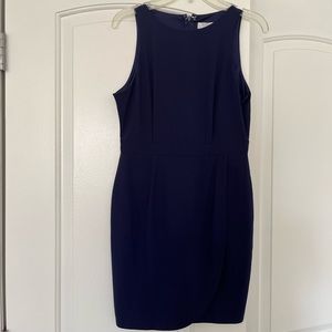 Tobi Navy Wrap Mini Dress. Size Small.